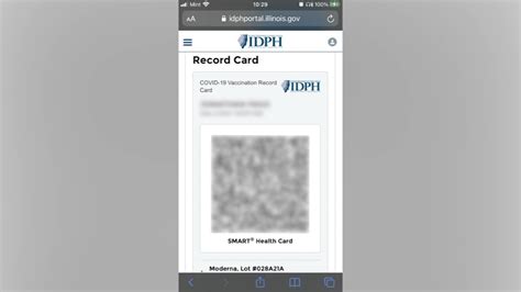 smart vax card|IDPH Portal .